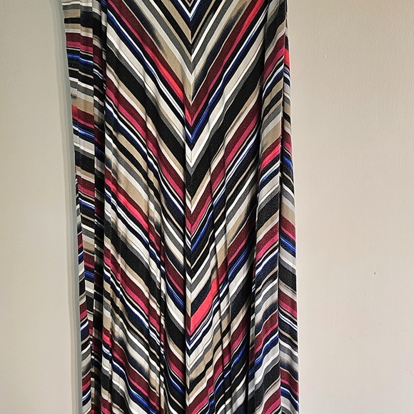Lane Bryant Multicolor Pull on A-Line Long Maxi Skirt Size 22/24 - Picture 3 of 4